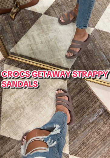 Crocs Getaway Strappy Sandals are THE comfy sandals for summer ☀️ @Crocs #crocs #crocssandals #CrocsSpotlightDay #sandals #sandalsforwomen