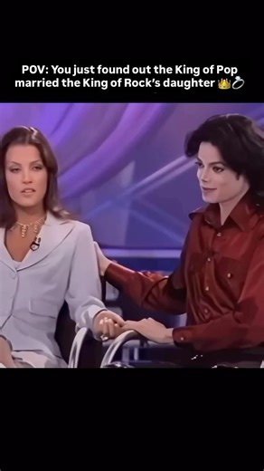 Michael Jackson and his wife Lisa Presley