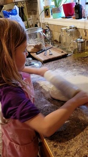 24K views · 49 reactions | The rolling pin she is using is over 100 years old, passed down from her great-grandma who baked everything from scratch. The smile says it all. #homebaker #hands-on #ourgirl #foodie | That Mountain Life | Facebook