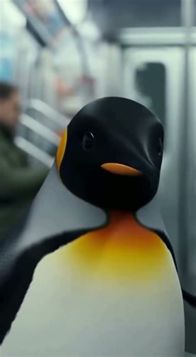 Penguin is hilarious 😂 #funny #funnyvideo #usa #animals #funnyanimals