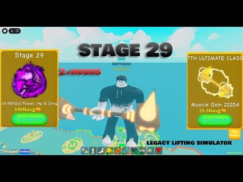 I Got Stage 29 in Legacy Lifting Simulator!