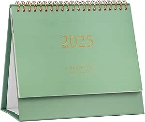 Small Desk Calendar 2026, Monthly Desktop Calendar from Now to Dec 2026- Monthly Theme Design, Standing Flip Desk Calendar for Home Office School (Blue)