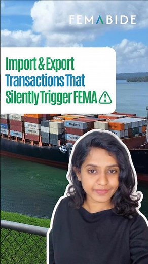 📦 Import & Export Transactions That Silently Trigger FEMA ⚠️ #femaconsultant