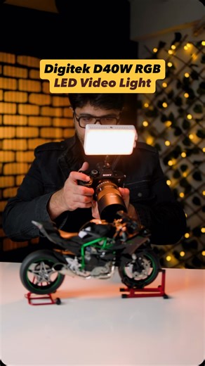 16K views · 151 reactions | Digitek LED-D40W RGB Portable Video Light Power packed with 40W output, this compact light delivers stunning brightness with full RGB color modes, CCT adjustment, and creative lighting effects to match any mood. Whether you’re shooting indoors or on location, this versatile LED ensures professional quality lighting anytime, anywhere. #Digitek #LEDD40W #RGBLight #VideoLighting #ContentCreators Reels Vlogging StudioLight | Kunal Malhotra | Facebook