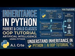 AI-Topic036 | Inheritance in Python - Parent & Child Classes | OOP Tutorial | AI