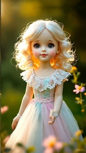 new sweet doll video #ai #barbie #animation #cute #kitten #edit