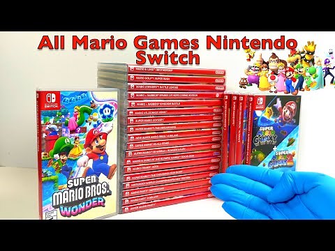 My Entire Mario Collection For Nintendo Switch | Unboxing ASMR [4k]