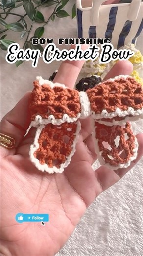 Easy Mesh Bow Crochet Tutorial 🎀 | Beginner Friendly #crochet