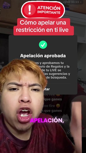 Cómo apelar una restricción en tu live | tiktok live