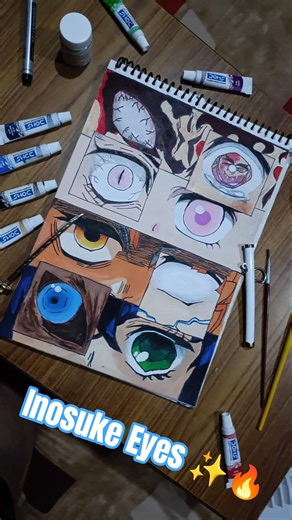 Inosuke Eye Drawing 🐗🔥 | Demon Slayer Anime Art | The Game Of Art | #shorts