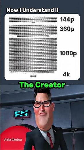 1080p vs 4K !! Now I understand #coding #programming #shorts #python