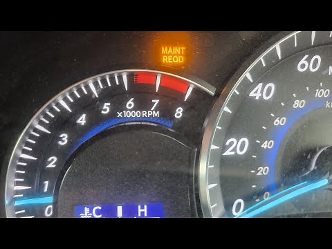 2012-2017 toyota camry maintenance required light reset