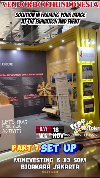 We are a booth making and design team for event at indonesia. Now it's your turn to enjoy fabrication booth minevesting size 6x3 sqm Vendorboothindonesia by PT CAHAYA MULTI KOMUNIKA Contact us 085885133636/082123500582 email : vendorboothindonesia@gmail.com #boothpameran #boothcustom #display #booth #boothevent #eventplanner #boothproduction #boothpromosi #eventplanner #vendorboothindonesia #expo #vendorbooth #boothexhibitionjakarta #indonesiaexhibition #designexhibition #pameran #exhibition #bo