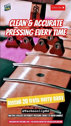 Precision Fret Pressing Tool – 10X Faster Guitar Fret Installation Machine
