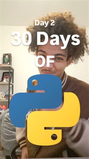 Jordan | Data on Instagram: "​Day 2 of 30: Variables & Data Types. 📦 ​Still working through the free GitHub repository. Today I focused on variables and the type() function. ​I learned that Python is strict about mixing data. I'm still tryna understand common syntax and keeping organized code. Overall this took roughly 45 minutes. ​I’m documenting every step of this roadmap. ​🔗 The link to the Challenge Repo and my notes are in the Doc in my Bio! ​Follow along for Day 3. 🚀 ​#pythondeveloper #