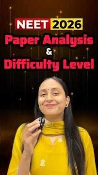 NEET 2026: Paper Analysis in 1 min🥳 #neet2026 #paperanalysis #physics #chemistry #biology #trending