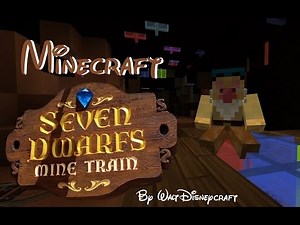 Minecraft - Seven Dwarfs mine Train (Interactive Queue + Ride) by Walt DisneyCraft