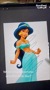 146K views · 308 reactions | Ok but her portrait of Princess Jasmine is absolutely STUNNING 朗! Follow Ariana (@kanski_art) for more! | Tasty Home | Facebook