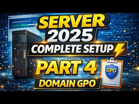 Active Directory GPO Full Tutorial ⚡ User & Computer Policy Explained