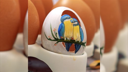 Egg shell art: Creative craft for kids