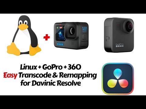 Linux + GoPro 360 Remap + FFMPEG Transcode + Davinci Resolve