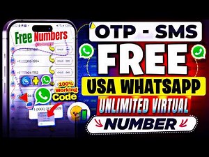 Get FREE VIRTUAL Phone NUMBER for WhatsApp, Telegram, OTP & SMS | Unlimited temp numbers