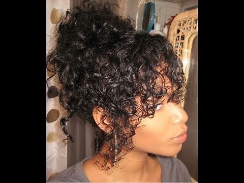 Natural Curly Messy Bun (First Video)
