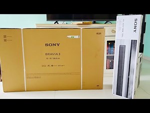 Unboxing & Installation of SONY BRAVIA 3 S3 K55S30 Dobly Vision-Atmos, X1 4K HDR processor