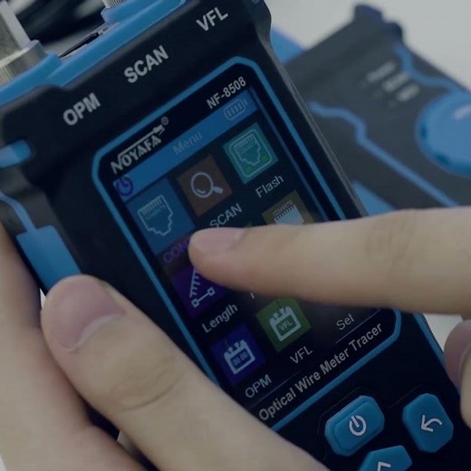 9-in-1 multi-function Ethernet and fiber optic tester