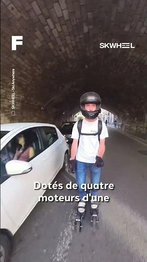 Mobilité urbaine : les skis électriques français de la start-up Skwheel !