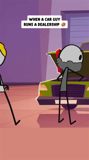 When a car guy runs a dealership 😂 #tonyanimation #comedyreels #animationmeme #animationart #cars #dealership #friends #friendship #funnyvideos #comedy #reels #skitscomedy | Tony Animation