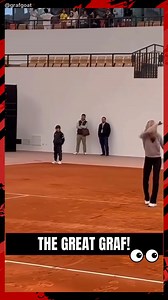 Steffi Graf bring inspiration to young talents at Huzhou Sports School in China🎾 📽 grafgoat #Graf #TennisPlayer #GOAT𓃵 #SundaySpecial #TennisLegend #Agassi #SteffiGraf | Grand Slam Chronicles