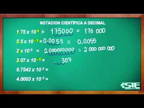 Notación Científica A Decimal