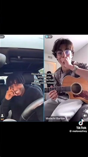 At least he caught himself before singing more😂#notmyvid‪@mekonnenknife‬ #malachibarton#mekonnenknife