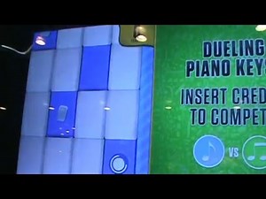 Playing Grand Piano Keys at the Arcade!