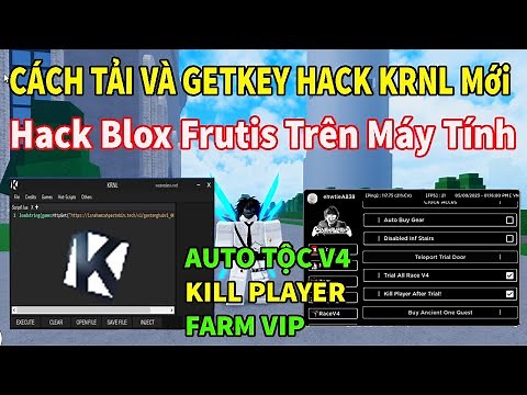 Cách Tải KRNL Trên Máy Tính | Hack Blox Fruits 19 Trên Máy Tính Auto Tộc V4, Kill Player, Farm Vip