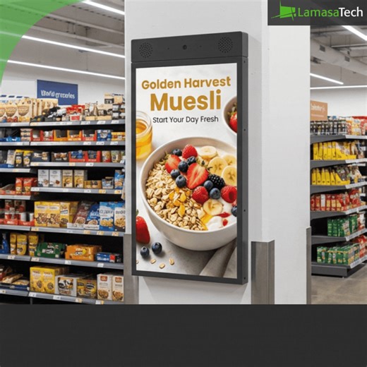 Digital signage that hangs like artwork. Introducing the Muro Canvas. Our display mounts completely flush against your wall, transforming digital content into sophisticated visual experiences that captivate without cluttering your space. Perfect for retail stores, shopping malls, restaurants, and universities, the Muro Canvas delivers impact where aesthetics matter: ✅ Sleek 21" or 27" options ✅ 700 nits brightness with anti-glare toughened glass ✅ Choose passive signage or interactive PCAP touch