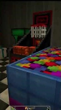 I Built a Custom FNAF Fredbears Diner In Minecraft | #fnaf #minecraft #shorts #minecraftbuild