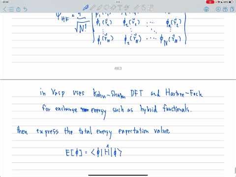 วิธีฮาร์ทรี-ฟอก (hartree-fock method)ในวิชาทฤษฎีฟังก์ชันความหนาแน่น (density functional theory) คือ