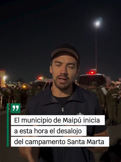 Desalojo en Santa Marta, Maipú: Operativo Municipal