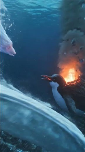 Tornado Serpente vs Vulcano Pinguino — Combat ÉPIQUE au Fond de l'Océan 🌊💀
