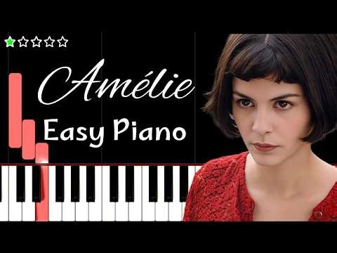 Amelie - Comptine d'un autre été | Easy Piano Tutorial