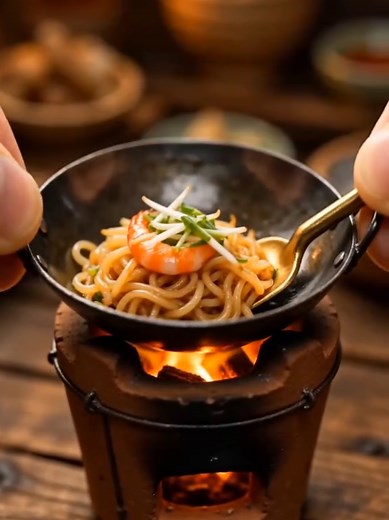 ทำผัดไทยกุ้งสดดีกว่า​ 🍳✨ Mini shrimp pad thai — every ingredient real, every step exact. Just... tiny. วัตถุดิบ: เส้นจันทร์ • น้ำมะขาม • กุ้งแห้ง • เต้าหู้เหลือง • ไชโป๊ว • ถั่วงอก • ใบกุยช่าย • ถั่วลิสงบด • มะนาว 🥢 คนไทยทำผัดไทยได้ แต่ทำตัวจิ๋วได้มั้ย? 👀 #ผัดไทย #อาหารไทย #ครัวจิ๋ว #minithaifood #miniaturecooking