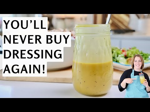 Homemade HONEY MUSTARD Dressing (with Yellow Mustard) | Easy From Scratch Salad Dressing Recipe