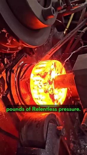 He keeps hammering a round iron piece again and again until it turns red-hot in the fire. 🔥#shorts #