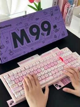 How to change lighting on M99 meow squad keyboard! #keyboard #desksetup #mechanicalkeyboard #keycaps