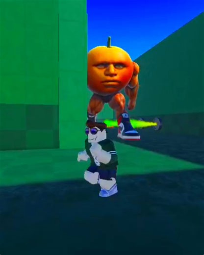 Run or Get Squashed! 🍊 The Orange 💀 Is Here | Roblox Escape #roblox #gamer ##games