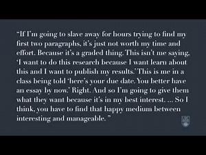 Inside the Mind of the First Year Researcher - Scoping