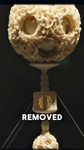 How Do They Carve INSIDE a Solid Ball? 🤯🔮 || #shorts #satisfying #art