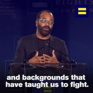 2.2M views · 46K reactions | “We’re all in it together. And that’s the reality.” - Actor Jeffrey Wright condemns Donald Trump's discriminatory policies while accepting HRC’s Ally for Equality Award. | Human Rights Campaign | Facebook